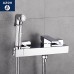 Azos Bidet Faucet Pressurized Sprinkler Head Brass Chrome Cold and Hot Switch Single Function Toilet Pet Bath Shower Room SquarePJPQR006D - B07D1YZ1G6